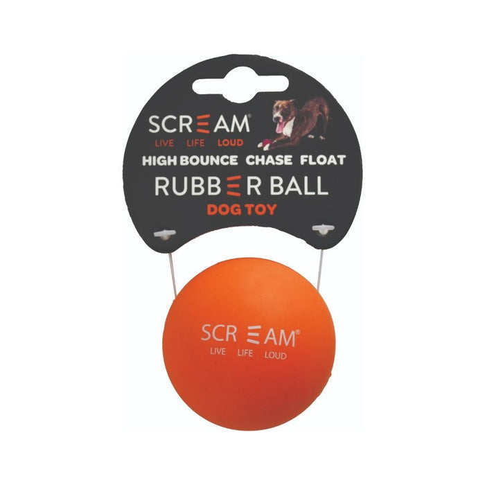 Scream Rubber Ball Dog Toy Loud 6cm
