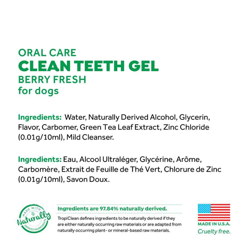 TropiClean Fresh Breath Clean Teeth Berry Fresh