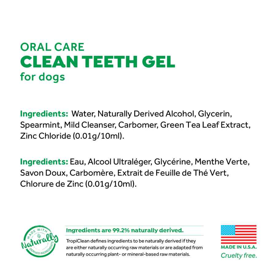 Tropiclean clean hotsell teeth gel 118ml