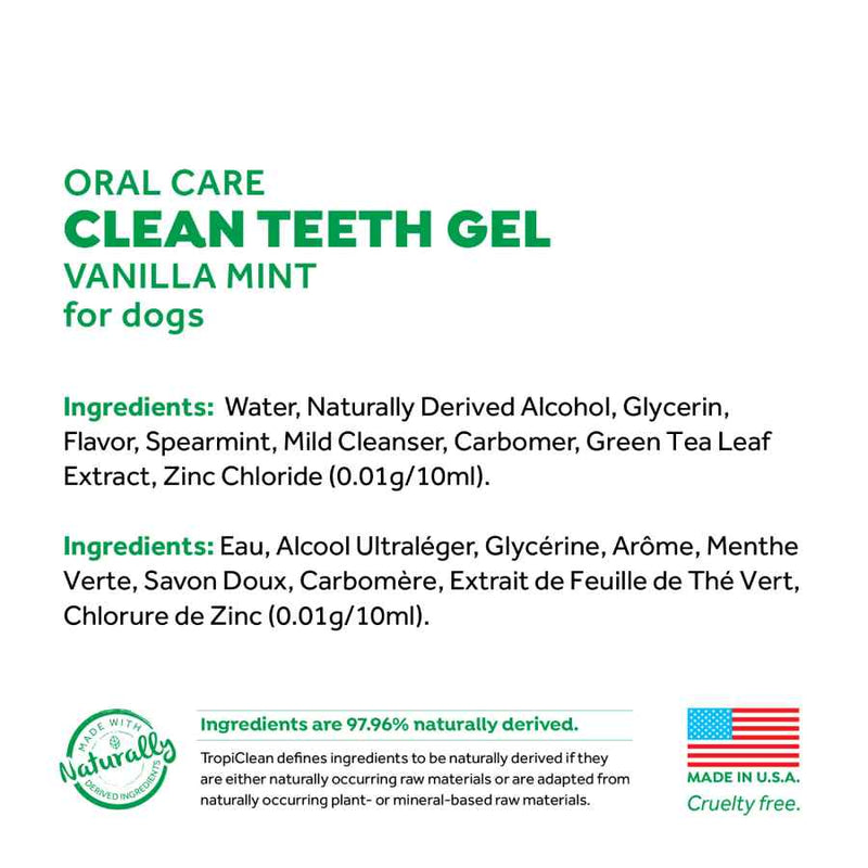 TropiClean Fresh Breath Clean Teeth Vanilla Mint
