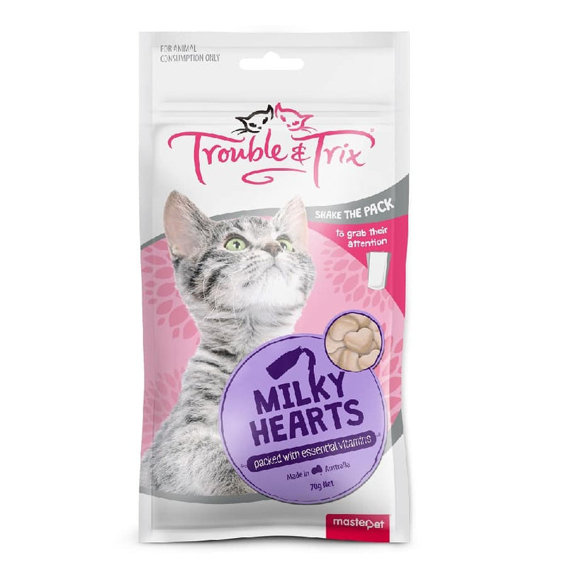 Trouble and Trix Cat Treat Milky Heart 70g