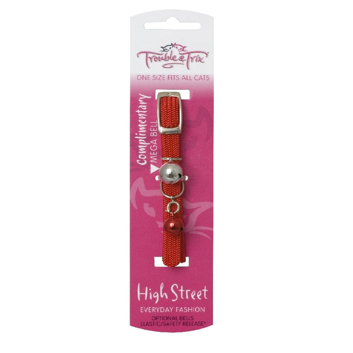 Trouble and Trix Collar High St Stretch Red