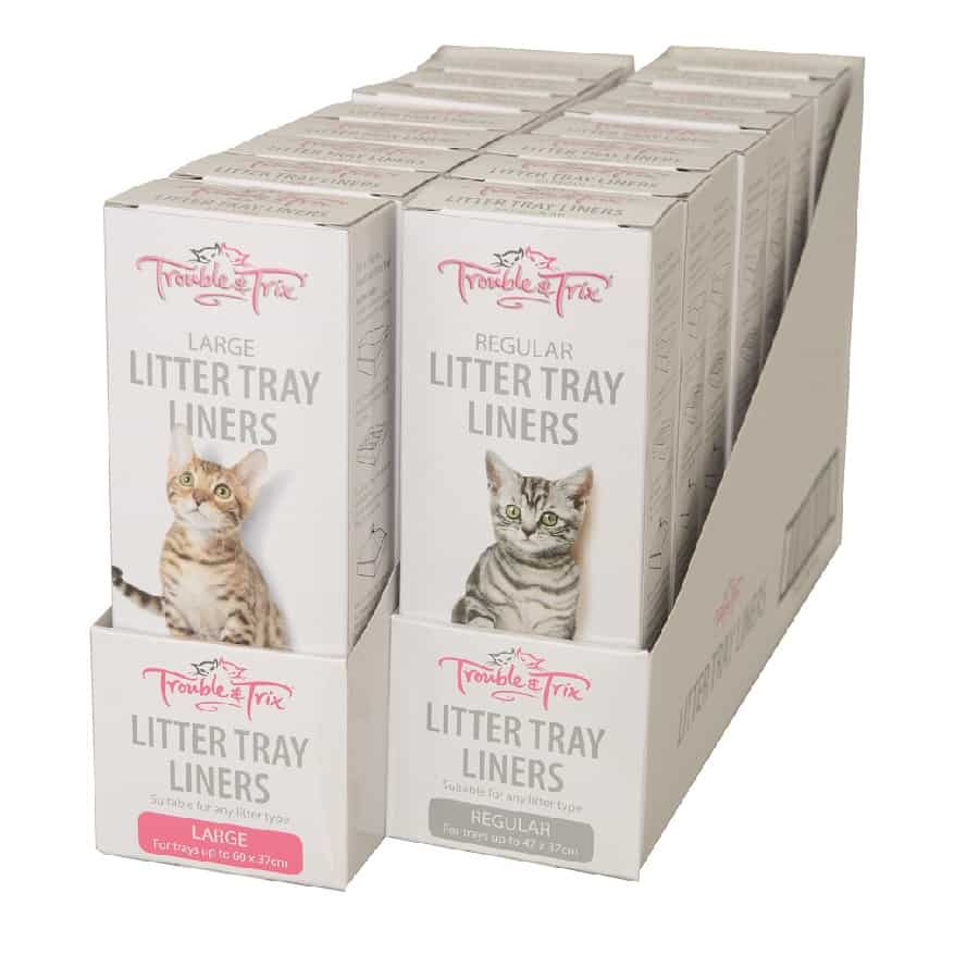 Trouble and Trix Litter Liners Large 15 Pack