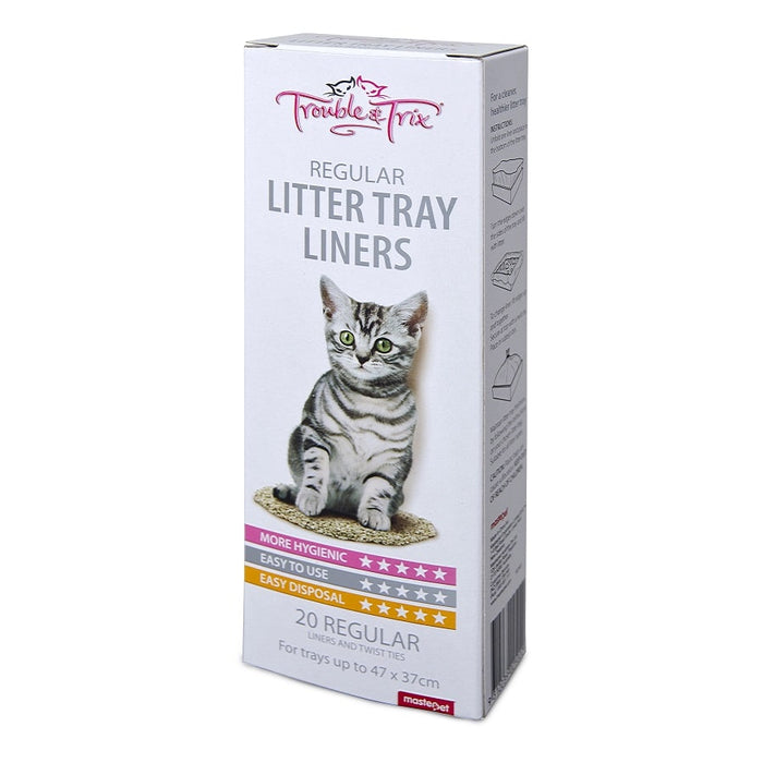 Trouble and Trix Litter Liners Regular 20 Pack