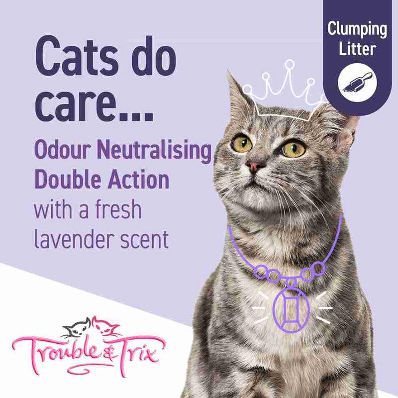 Trouble and Trix OdourNeut Clumping Litter Lav