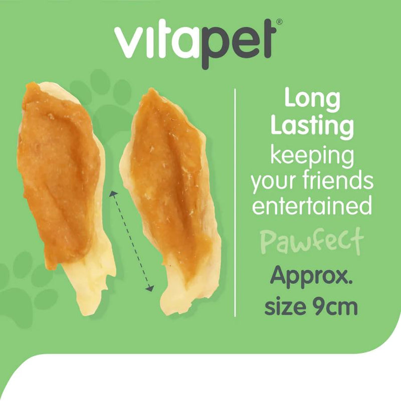 VitaPet Chewz Rabbit Ear with Chicken Paste For Dog Treats 220g