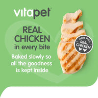 VitaPet Chewz Chicken Wrapped Rawhide Bone 20cm