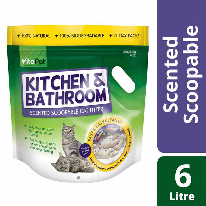 Vitapet Cat Litter Bathroom Kitchen 6kg