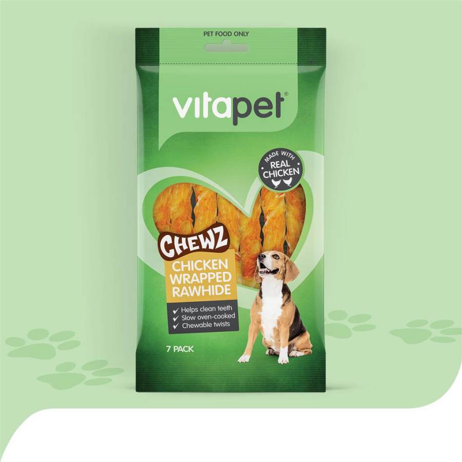 Vitapet Chewz Rawhide Spiral Chicken Wrap