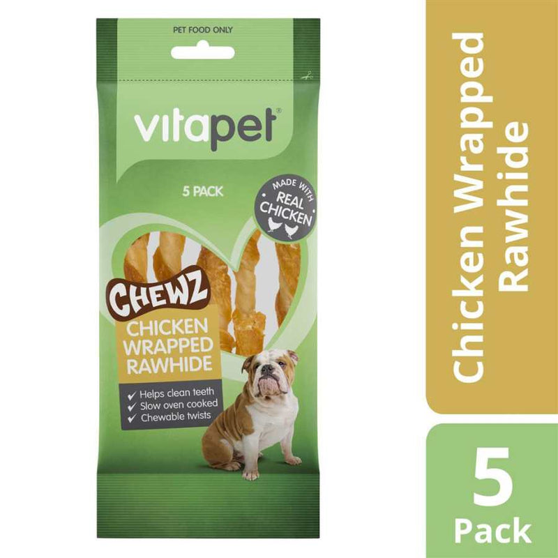 Vitapet Chewz Rawhide Spiral Chicken Wrap