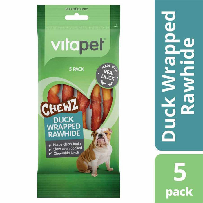 Vitapet Dog Treat Spiral Duck Wrap 5 Pack