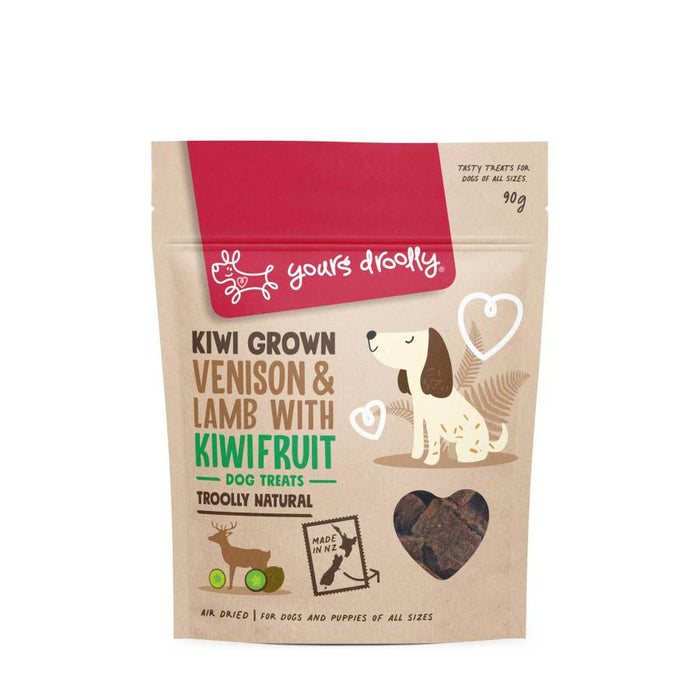 Yours Droolly Kiwi Grown Venison And Lamb With Kiwifruit Dog Treat