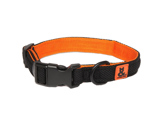 The Rufus & Coco Air Mesh Dog Collars in bright and funky colours - breathable, durable, adjustable and washable!