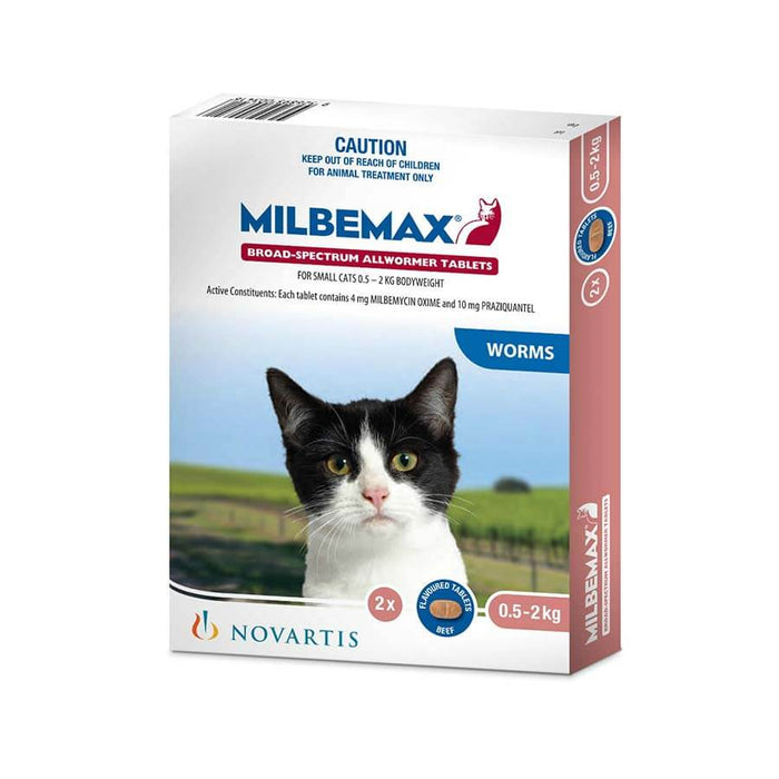 Milbemax Tablets All Wormer For Small Cats